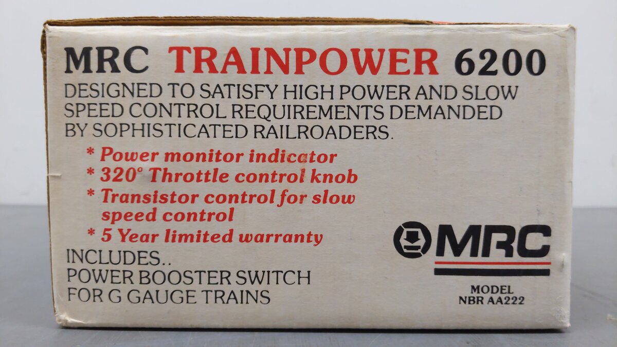 MRC 6200 HO Scale Trainpower Power Pack VG/Box