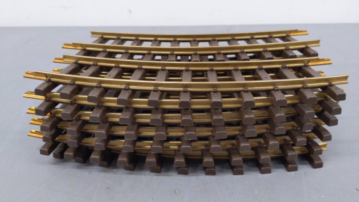 LGB 1100 G Scale 30 Degree Curved Track Sections (12) EX/Box