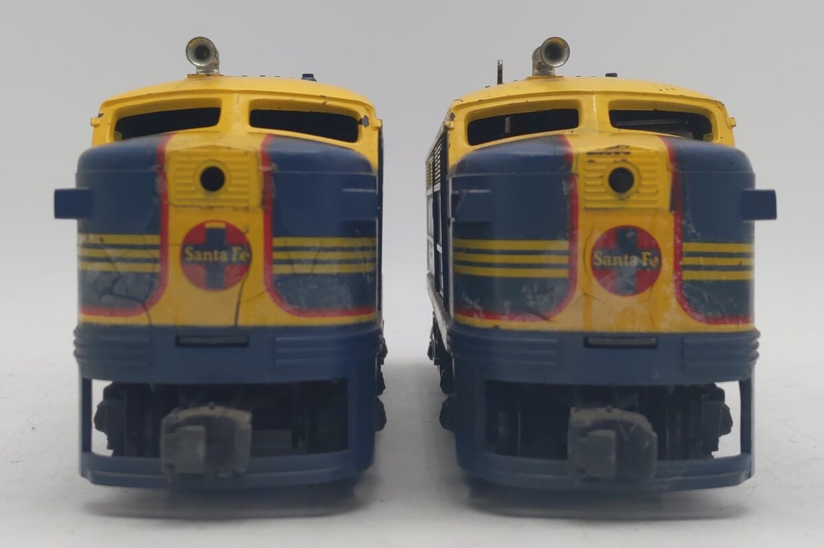 Lionel 208 Vintage O Santa Fe Alco AA Diesel Locomotive Set VG
