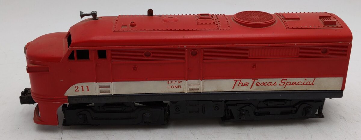 Lionel 211 Vintage O Gauge Texas Special Powered Diesel Locomotive VG