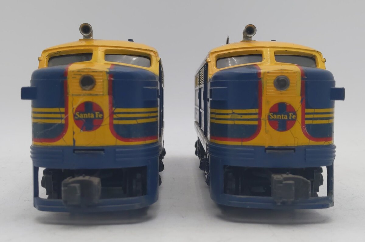 Lionel 204 Vintage O Santa Fe AA Diesel Locomotive Set VG