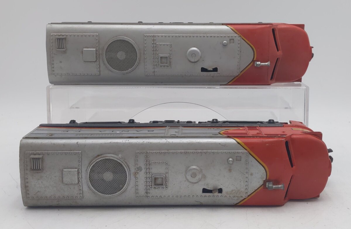 Lionel 218 Vintage O Santa Fe Alco AA Diesel Locomotive Set VG