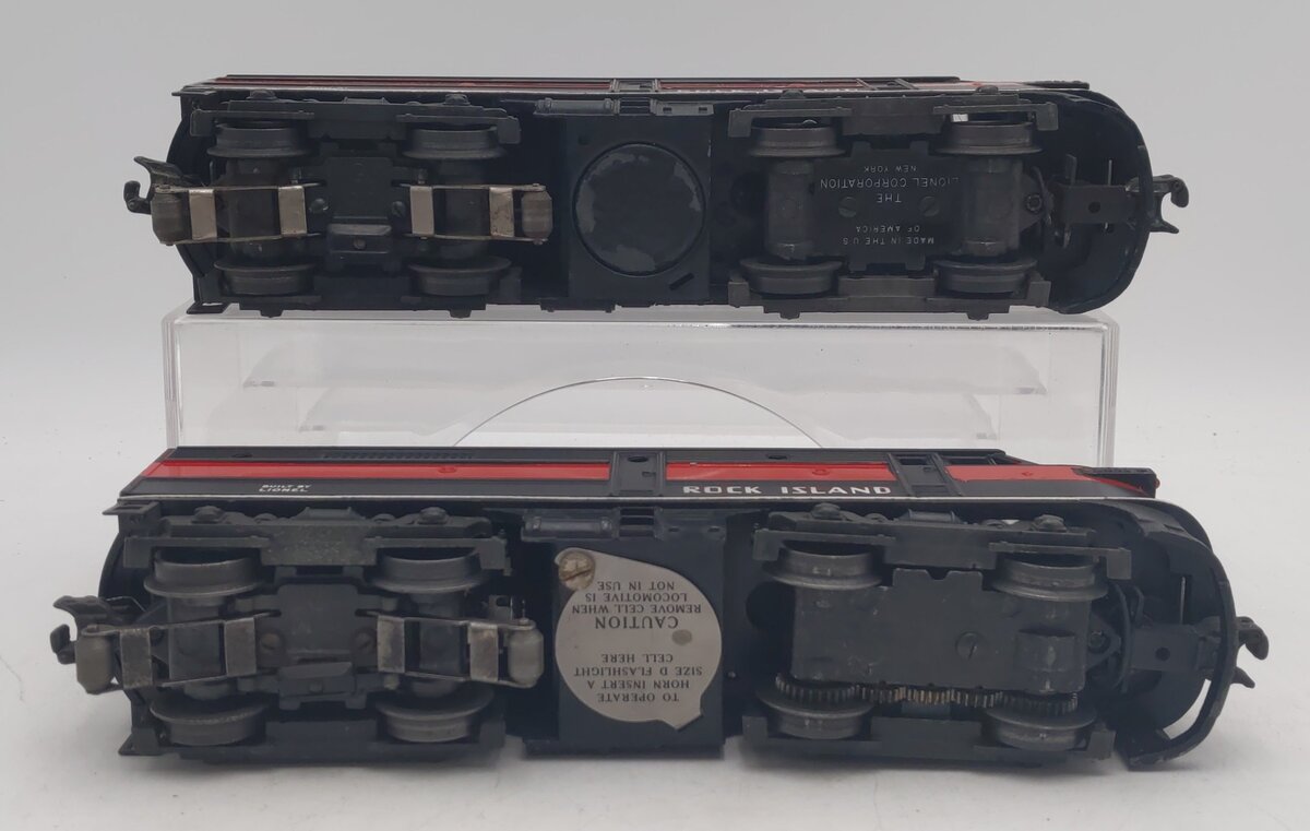 Lionel 2031 Vintage O Rock Island Alco AA Diesel Locomotive Set VG