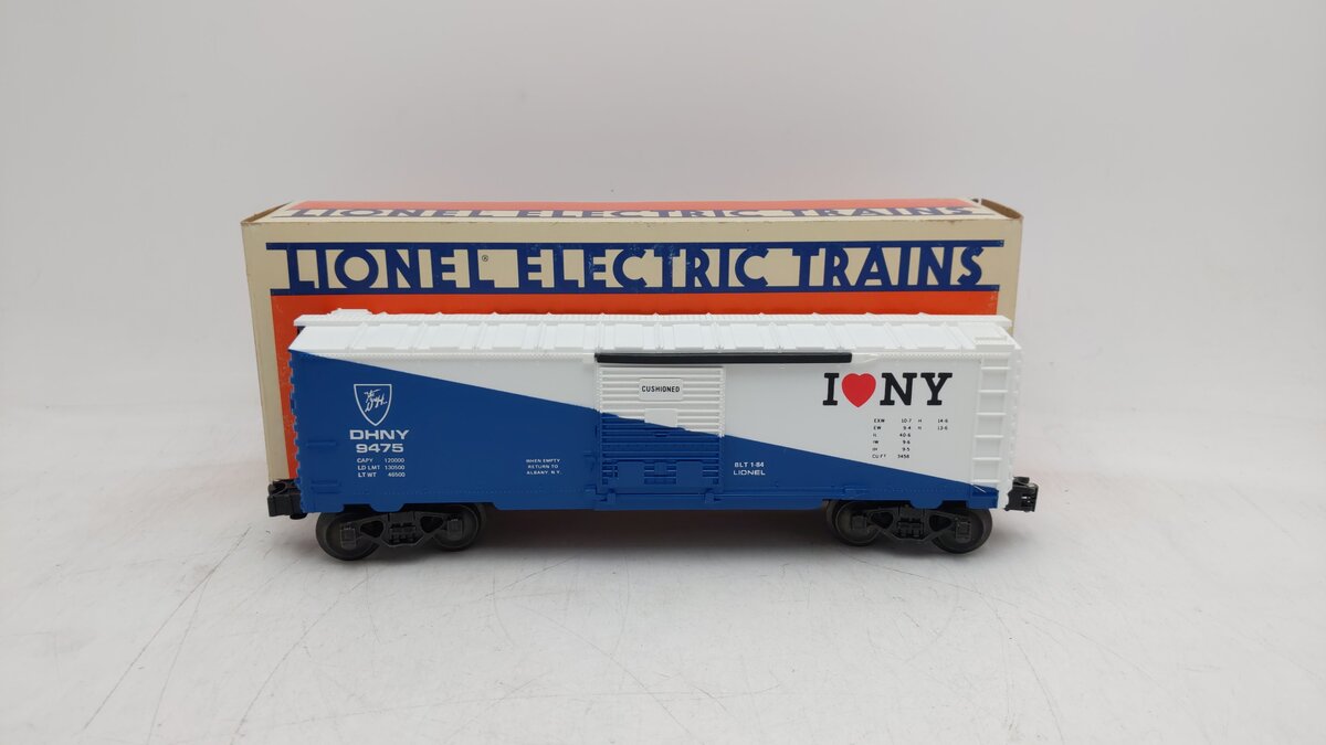 Lionel 6-9475 O Gauge Delaware & Hudson I Love New York Boxcar EX/Box