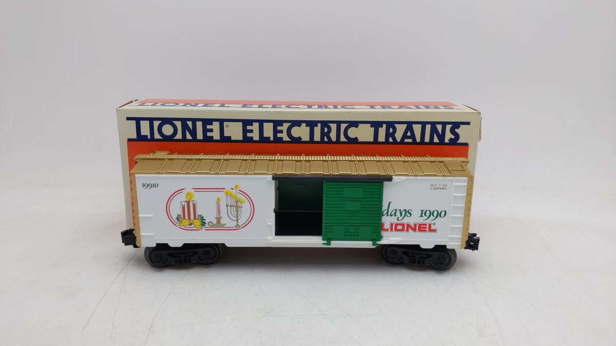 Lionel 6-19910 O Gauge 1990 Seasons Greetings Box Car EX/Box