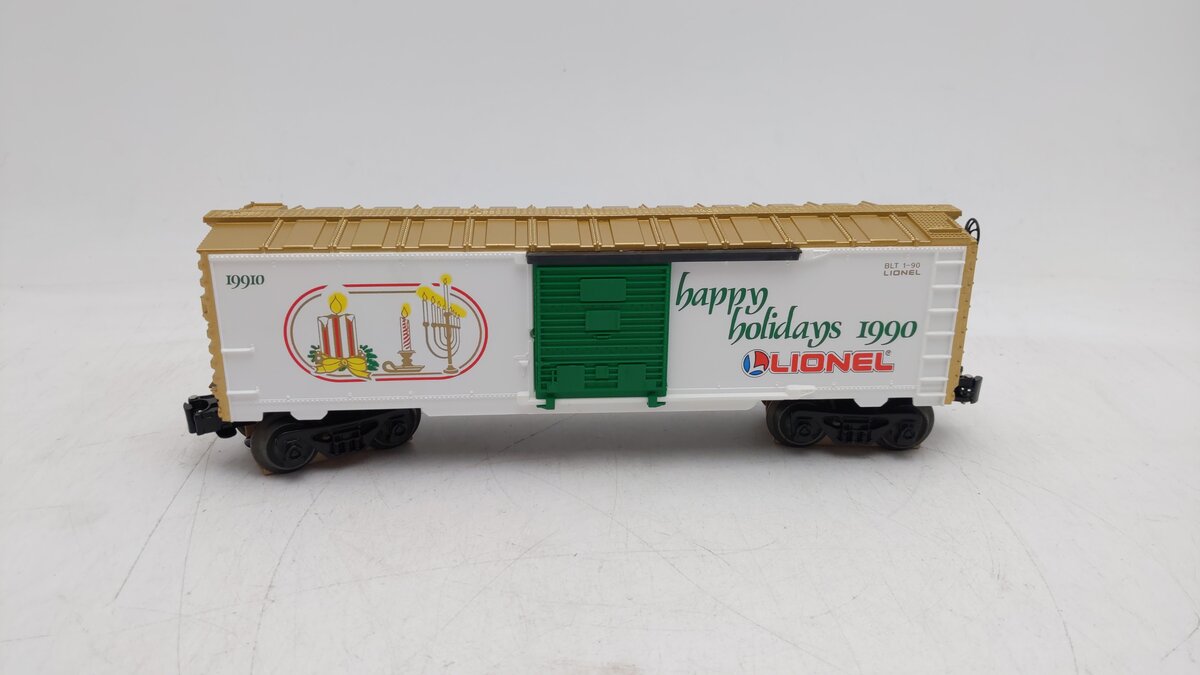 Lionel 6-19910 O Gauge 1990 Seasons Greetings Box Car EX/Box