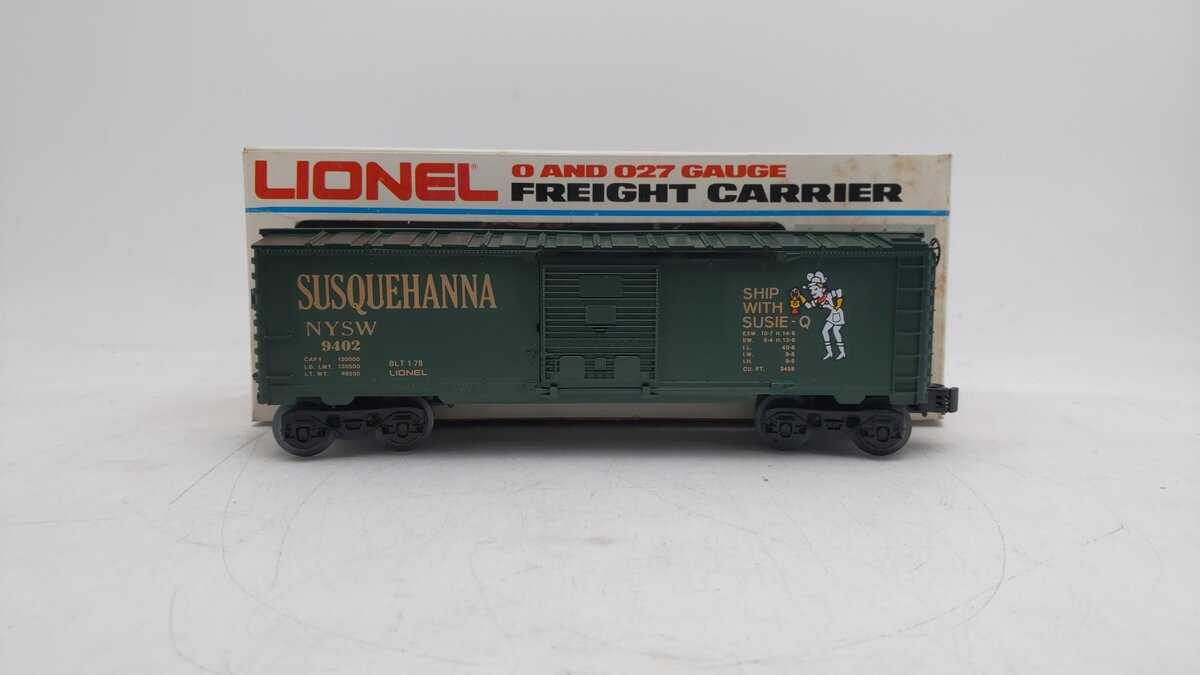 Lionel 6-9402 O Gauge Susquehanna Boxcar #9402 EX/Box
