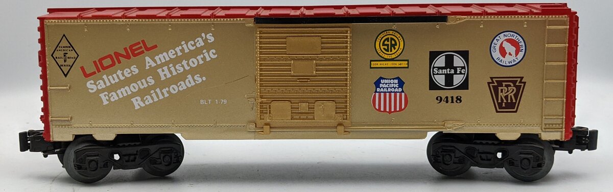 Lionel 6-9418 O Gauge Famous American Railroads Commemorative Boxcar LN/Box