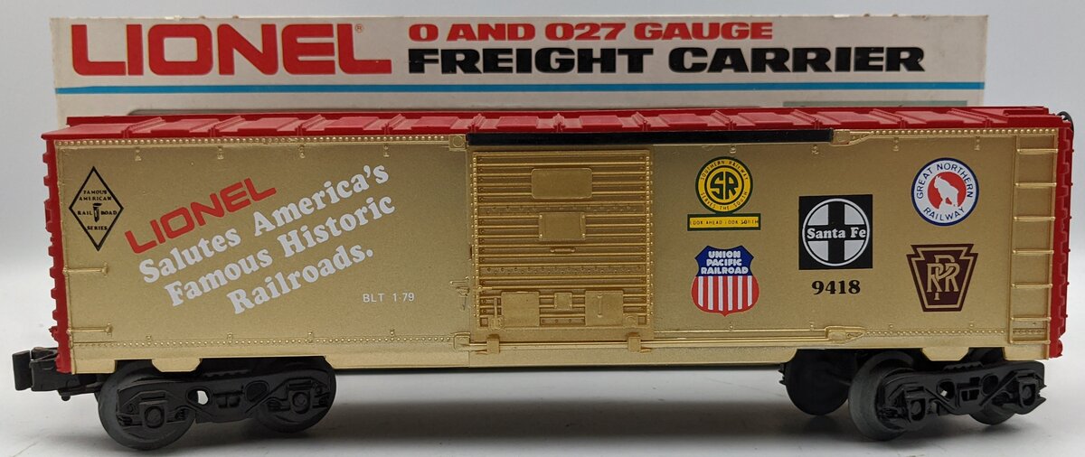 Lionel 6-9418 O Gauge Famous American Railroads Commemorative Boxcar LN/Box