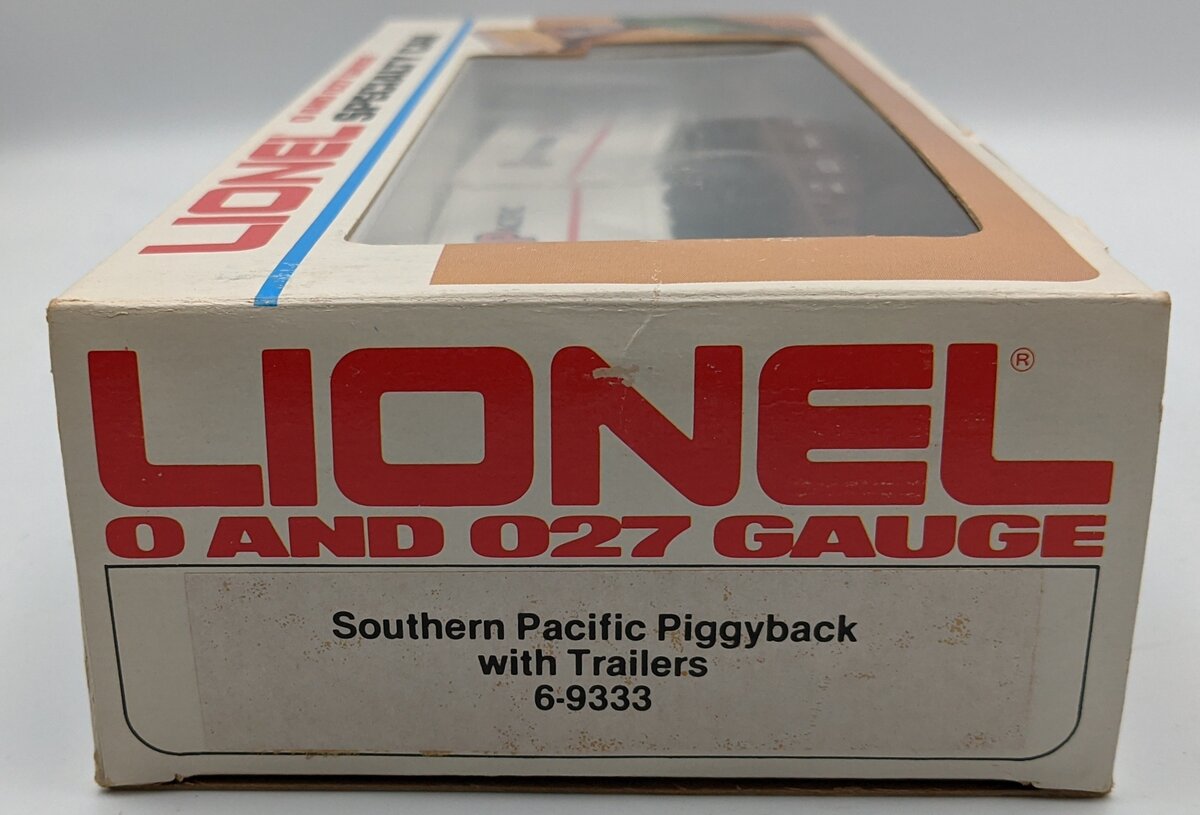 Lionel 6-9333 O Gauge Southern Pacific Flatcar with 2 Trailers #9333 NIB