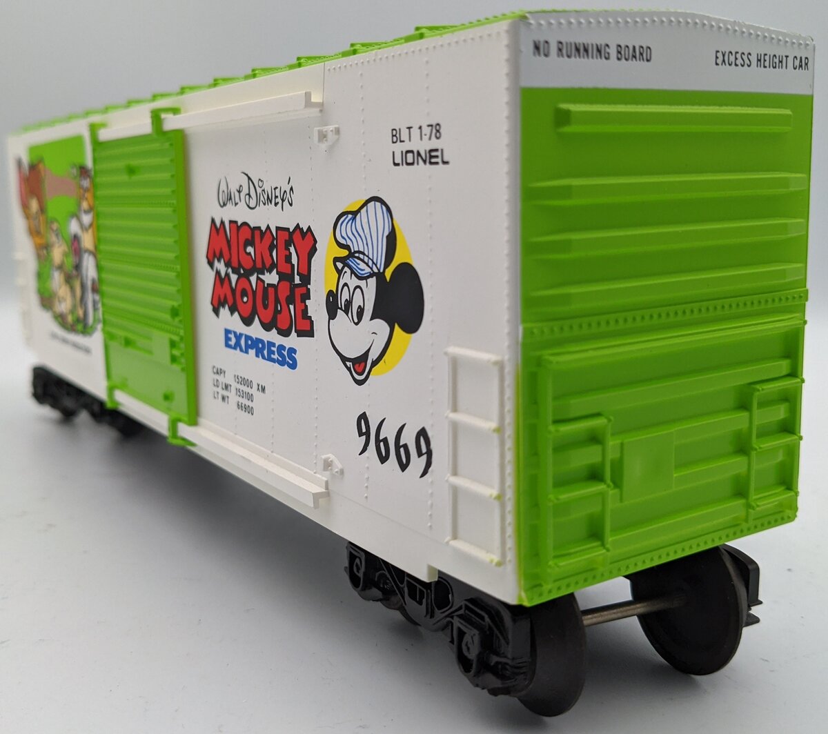 Lionel 6-9669 O Gauge Disney Bambi Hi-Cube Boxcar #9669 NIB
