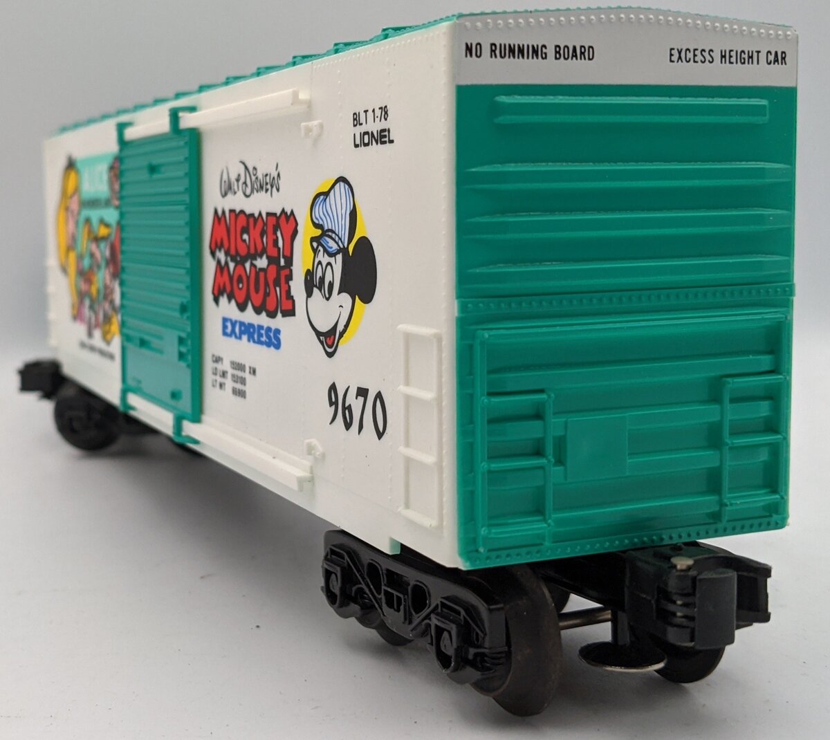 Lionel 6-9670 O Gauge Disney Alice in Wonderland Hi-Cube Boxcar #9670 NIB