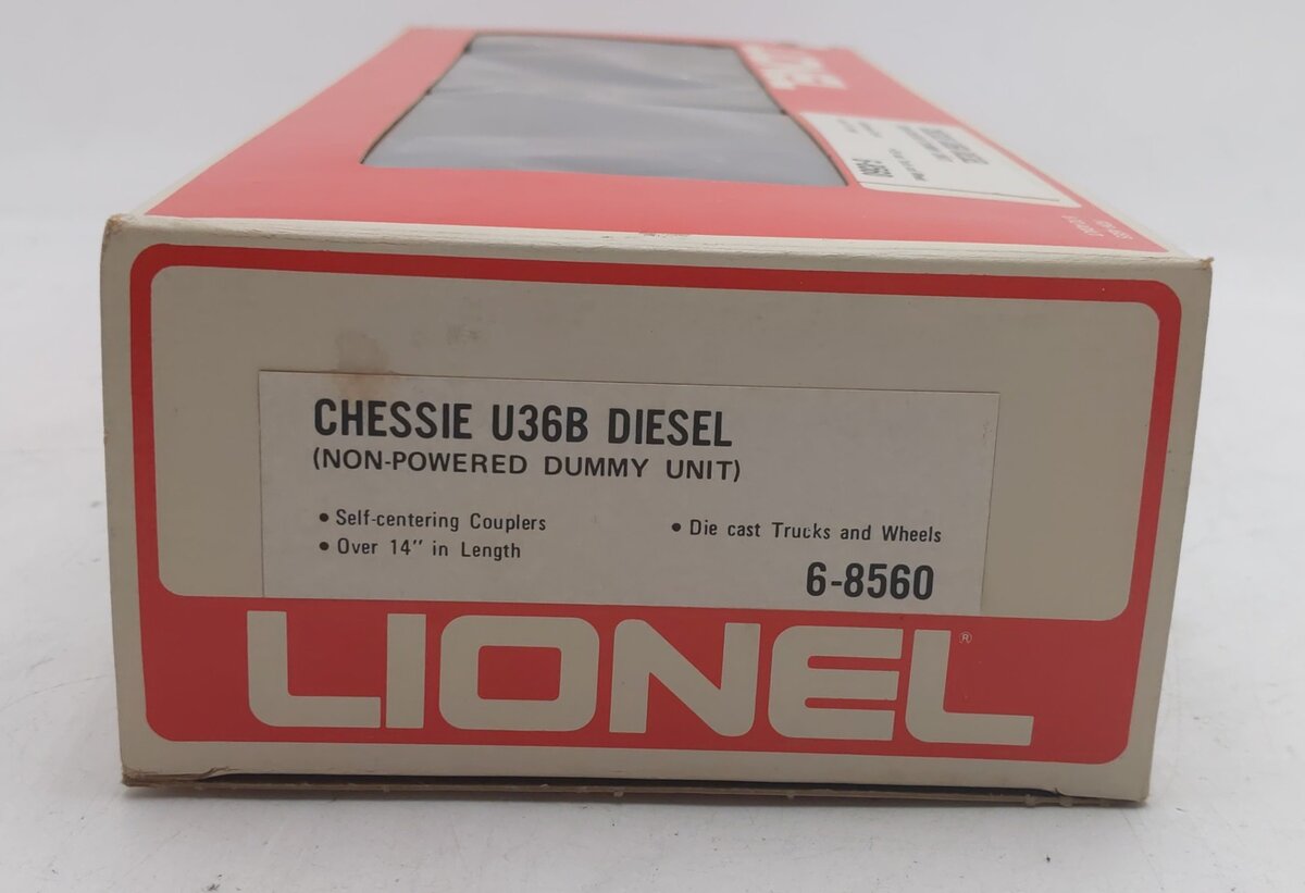 Lionel 6-8560 O Chesapeake and Ohio U36B Non-Powered Diesel Locomotive #8560 EX/Box
