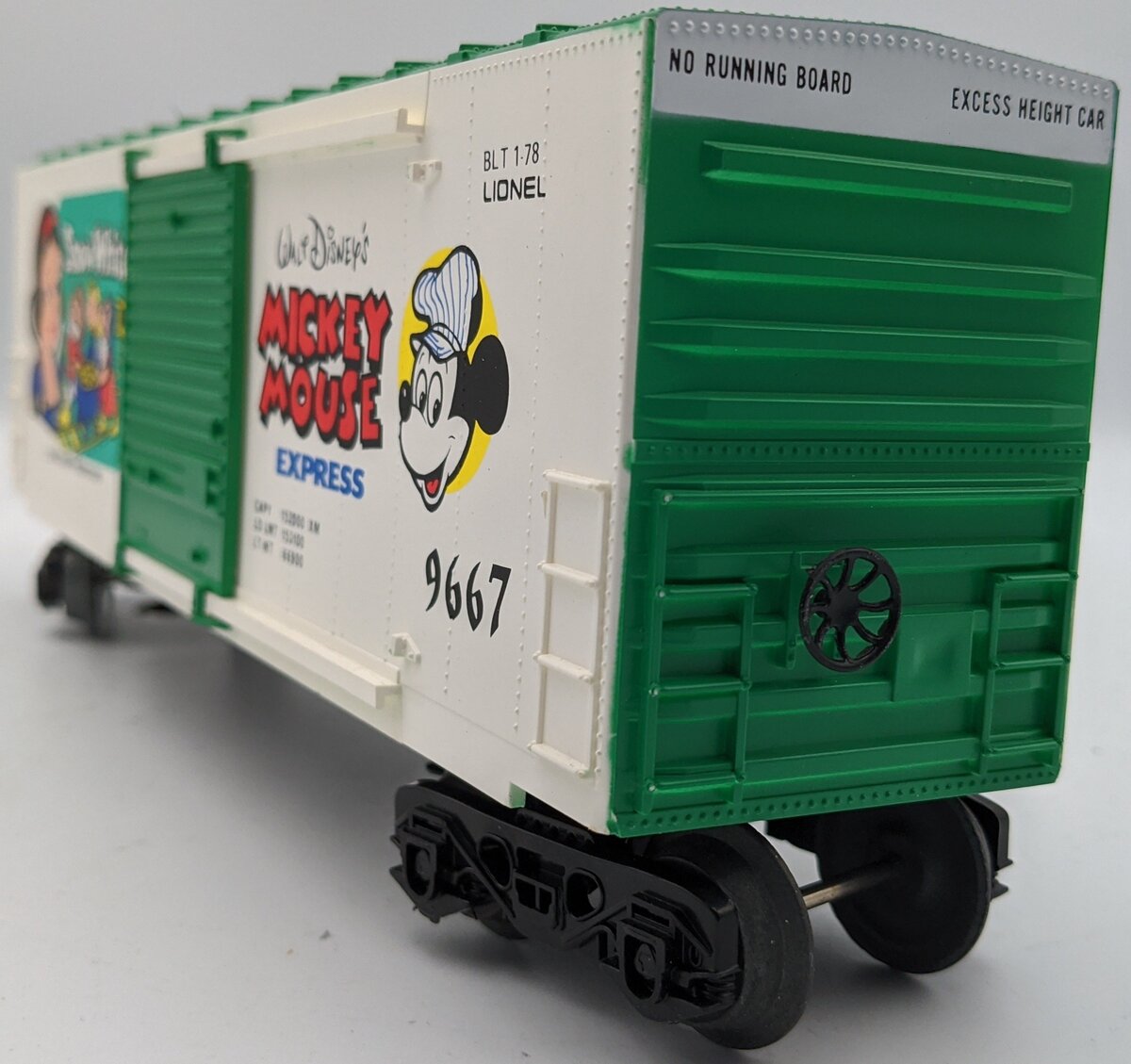 Lionel 6-9667 O Disney Snow White Hi Cube Boxcar NIB