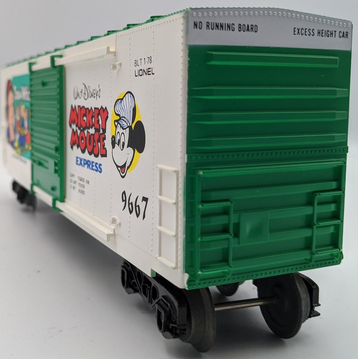Lionel 6-9667 O Disney Snow White Hi Cube Boxcar NIB