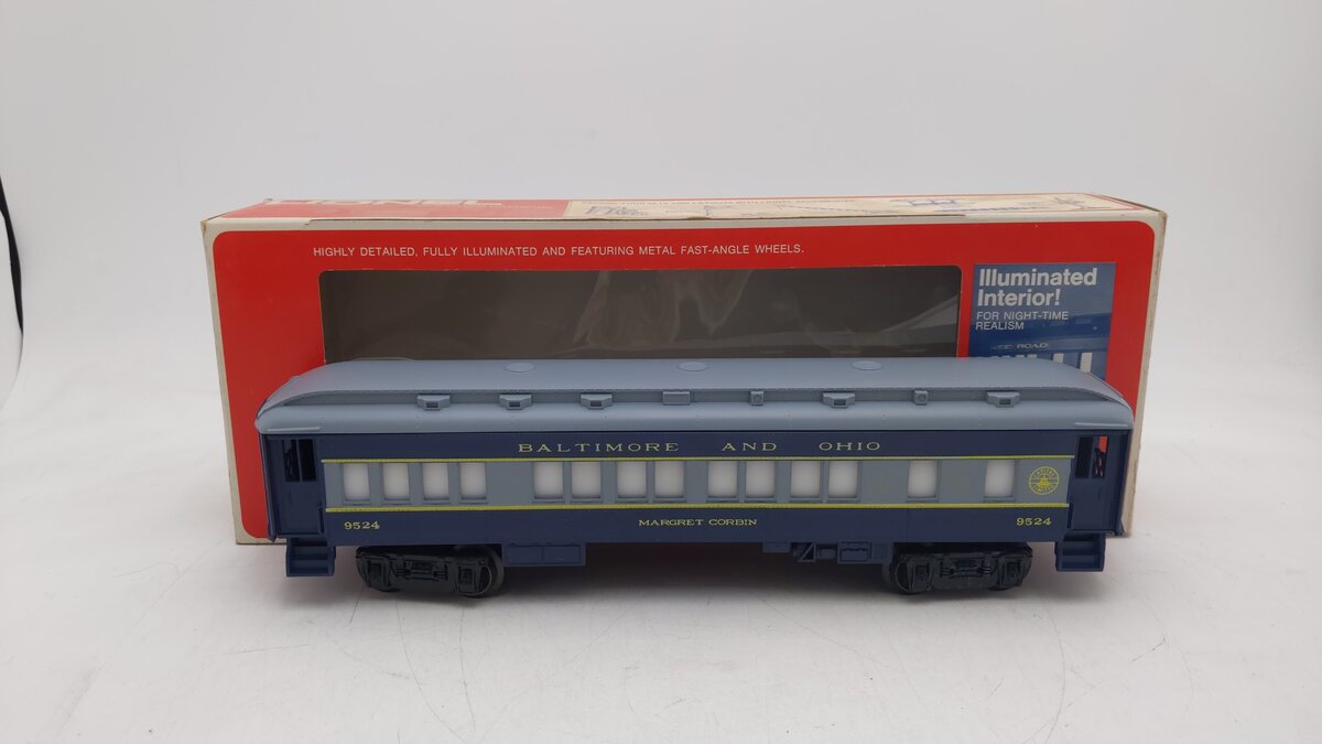 Lionel 6-9524 O Gauge Baltimore & Ohio "Margaret Corbin" Passenger Car #9524 LN/Box