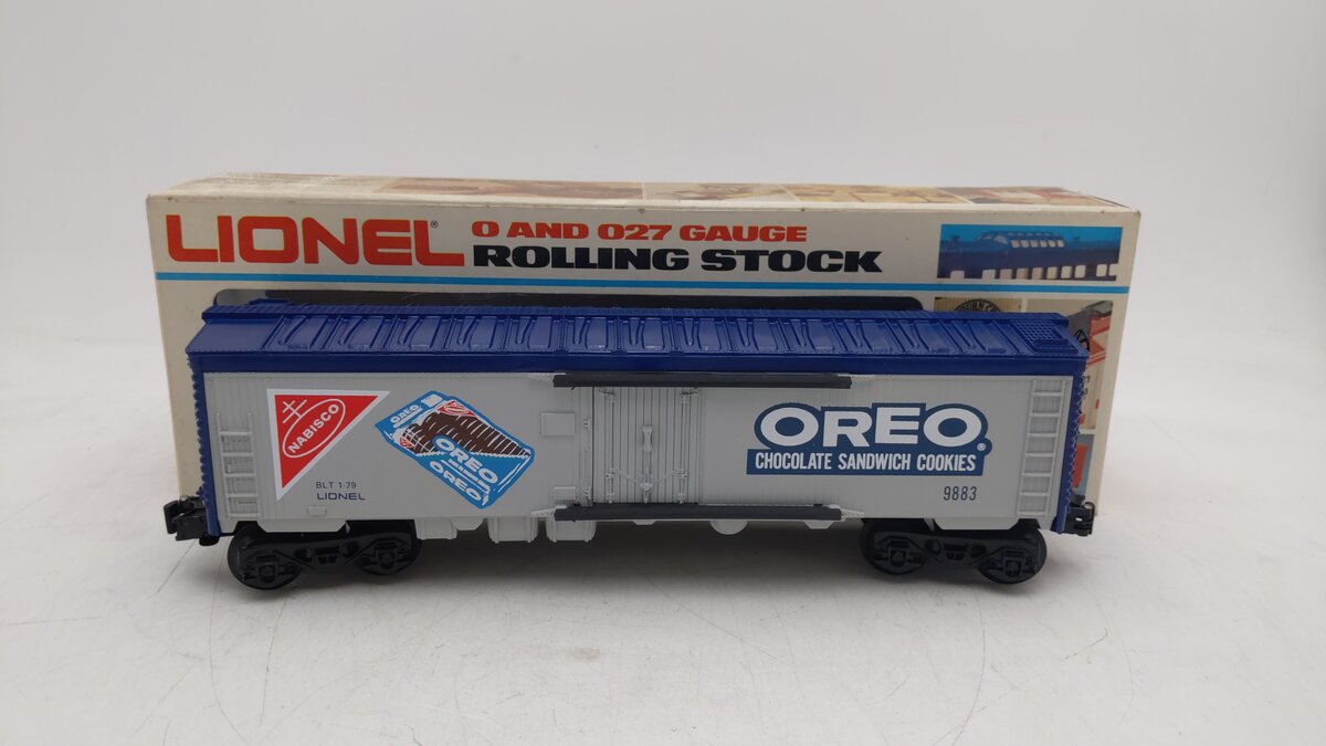 Lionel 6-9883 O Gauge Nabisco Oreo Billboard Reefer Car EX/Box