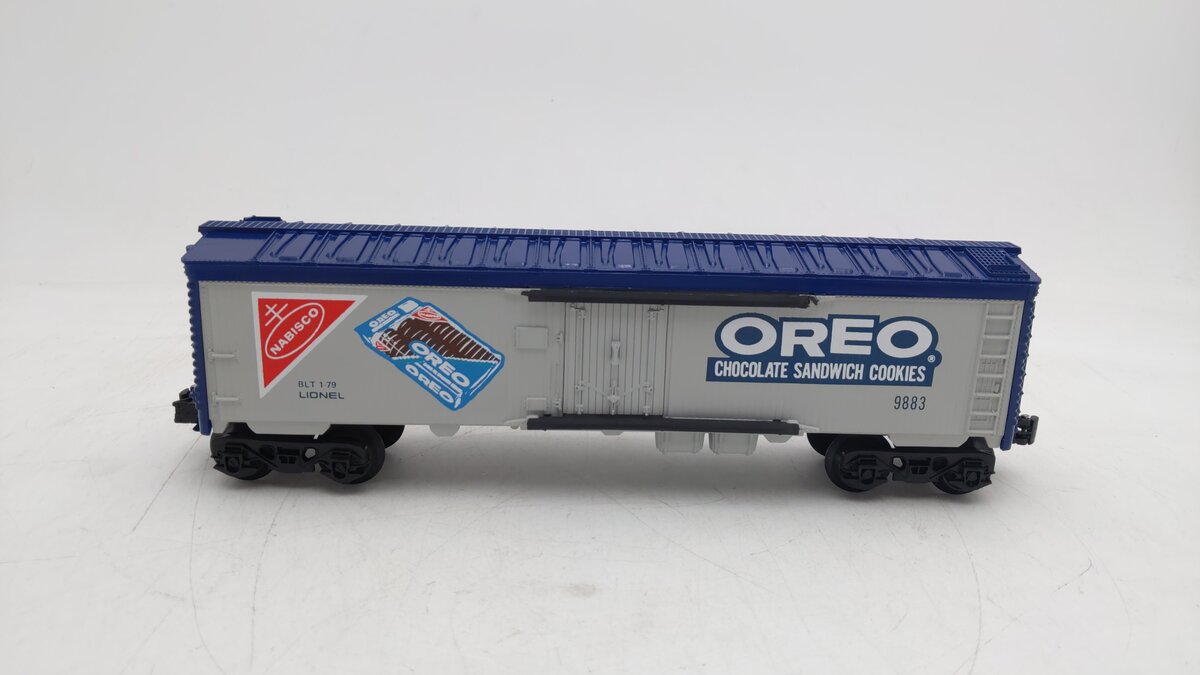 Lionel 6-9883 O Gauge Nabisco Oreo Billboard Reefer Car EX/Box