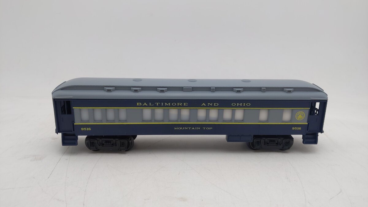 Lionel 6-9516 O Gauge Baltimore & Ohio Mountain Top Passenger Car EX/Box