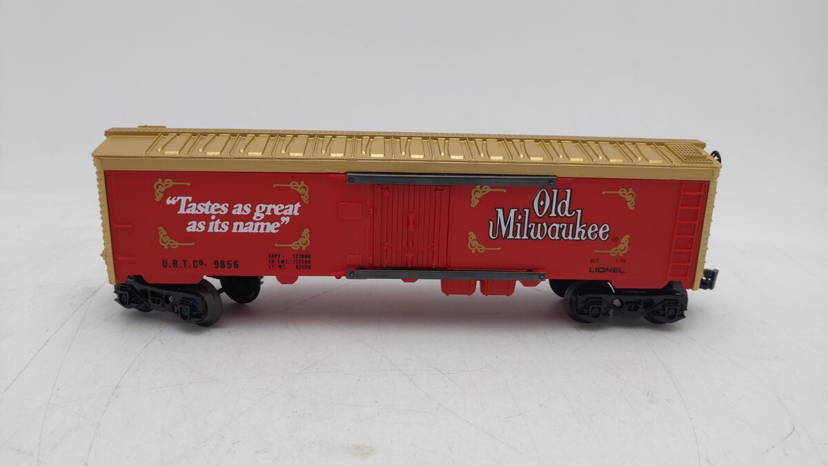Lionel 6-9856 O Gauge Old Milwaukee Beer Billboard Reefer Car EX/Box