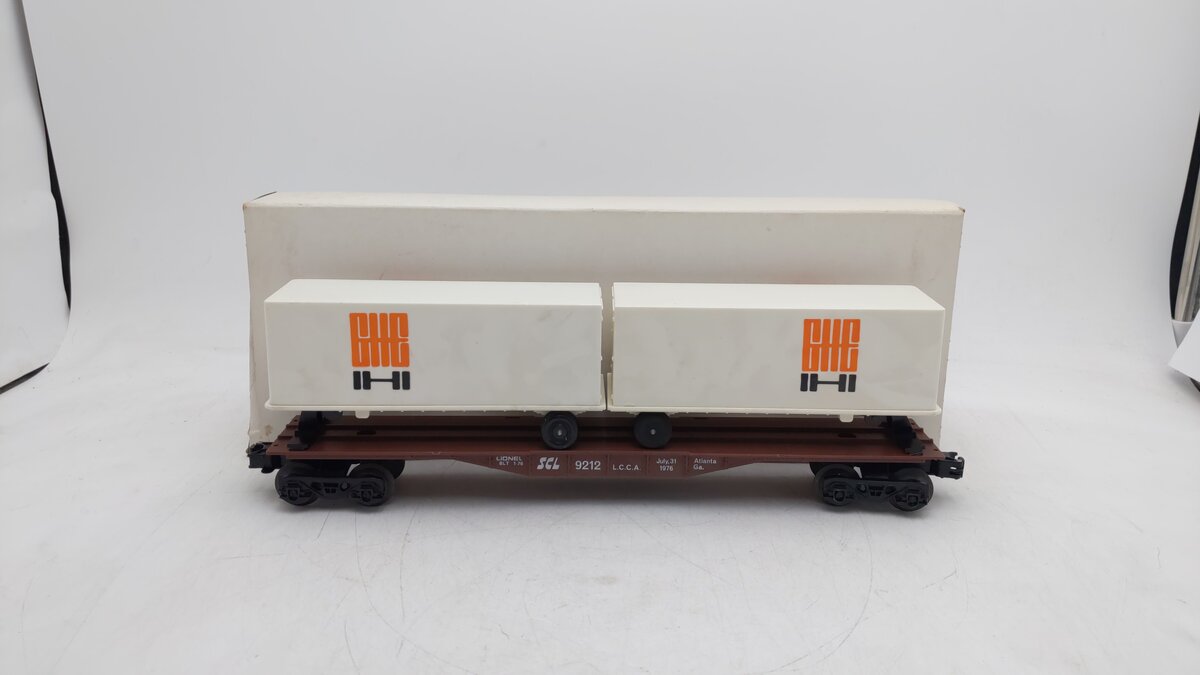 Lionel 6-9212 O Gauge LCCA Seaboard Coast Lines Flatcar w/Vans EX/Box