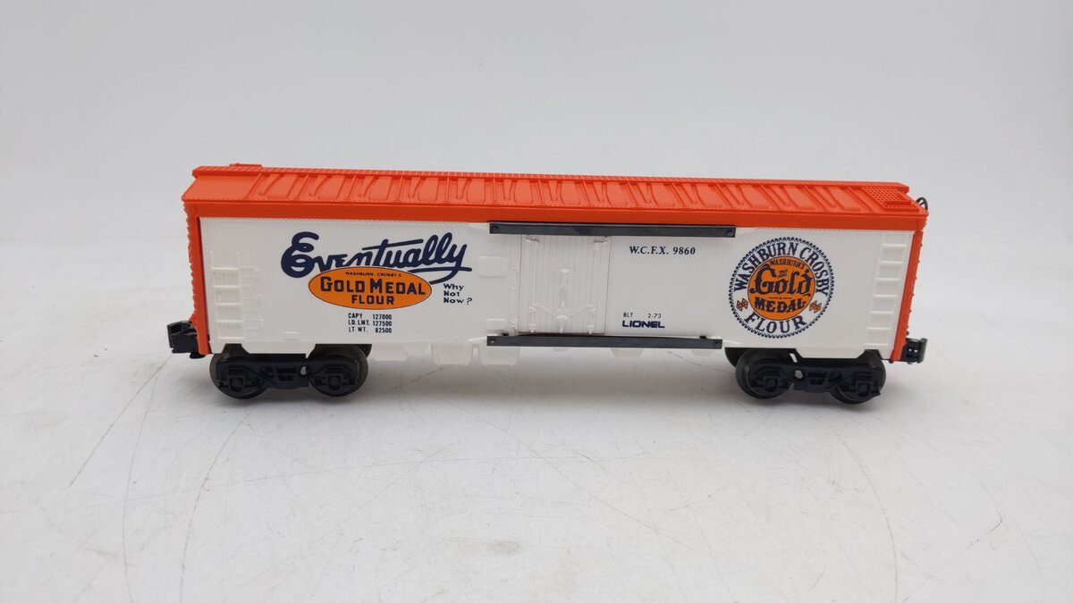 Lionel 6-9860 O Gauge Gold Medal Flour Billboard Reefer Car EX/Box