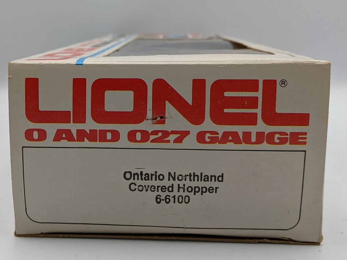 Lionel 6-6100 O Gauge Ontario Northland Covered Quad Hopper EX/Box