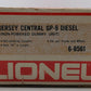 Lionel 6-8561 O Jersey Central GP-9 Non-Powered Diesel Locomotive LN/Box