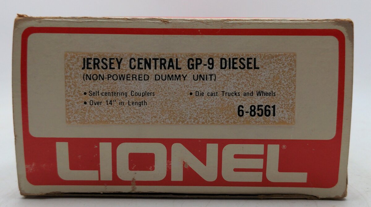 Lionel 6-8561 O Jersey Central GP-9 Non-Powered Diesel Locomotive LN/Box