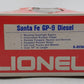 Lionel 6-8250 O Gauge Santa Fe GP9 Powered Diesel Engine #8250 EX/Box