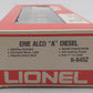 Lionel 6-8452 O Gauge Erie Alco Non-Powered B-Unit Diesel Locomotive #8452 LN/Box