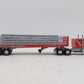 Lionel 6-12786 O Gauge 1:48 Red Lionelville Steel Tractor Trailer EX/Box