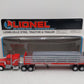 Lionel 6-12786 O Gauge 1:48 Red Lionelville Steel Tractor Trailer EX/Box