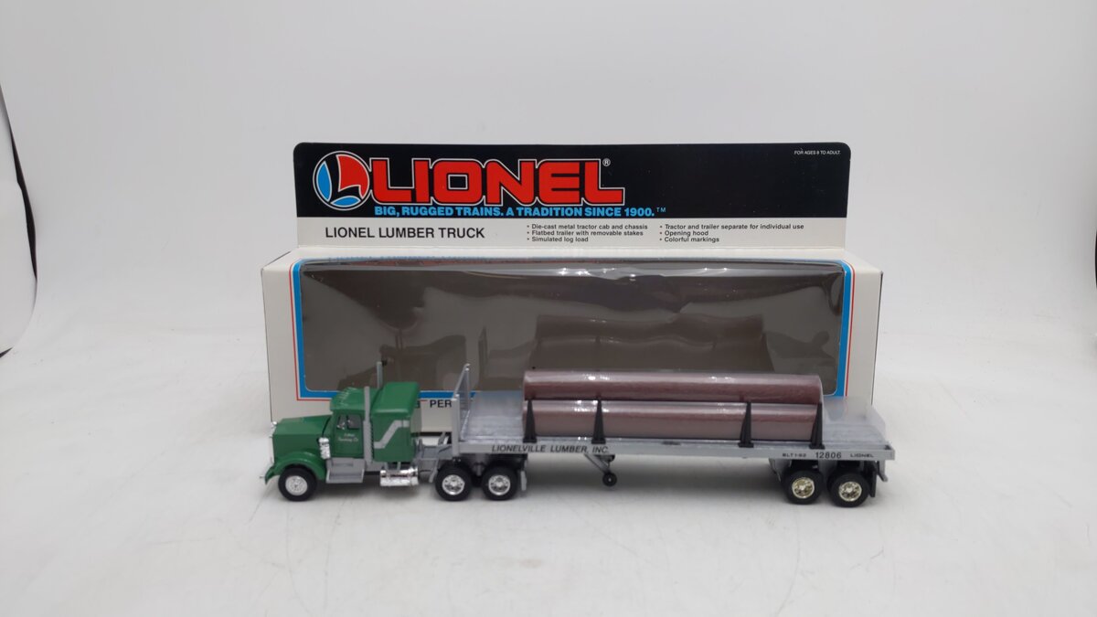 Lionel 6-12806 O Gauge Lionelville Lumber Inc Tractor Trailer Truck EX/Box