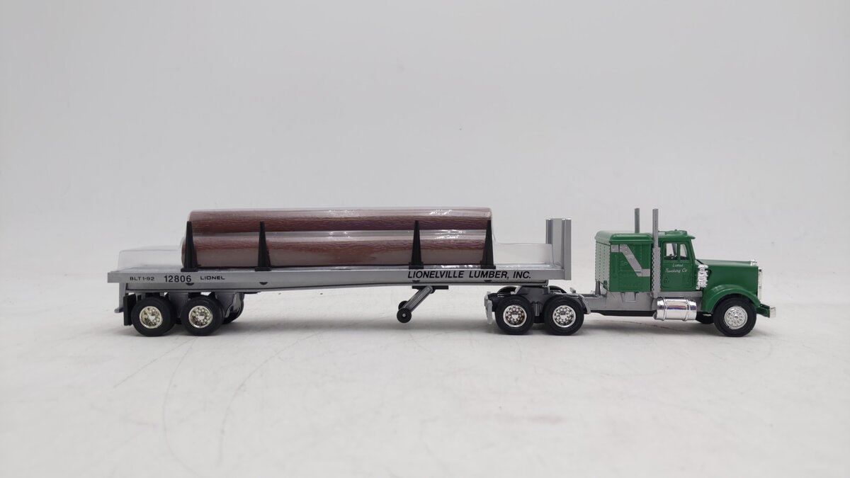 Lionel 6-12806 O Gauge Lionelville Lumber Inc Tractor Trailer Truck EX/Box