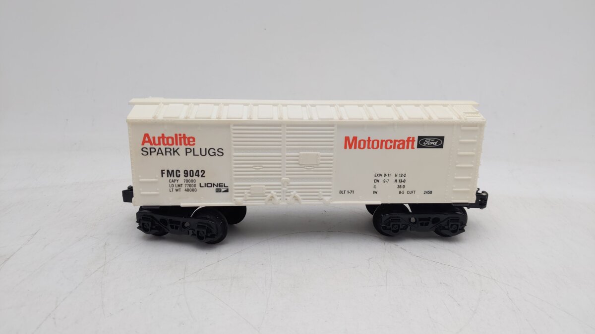 Lionel 6-9042 O Gauge Ford Motorcraft Short Boxcar EX/Box