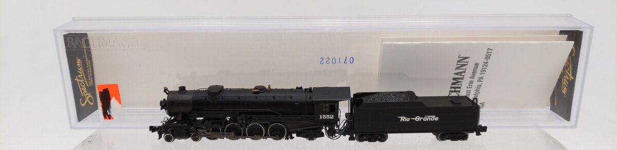Bachmann 82514 N Scale D&RGW USRA Heavy 4-8-2 Steam Locomotive #1552 w/DCC LN/Box