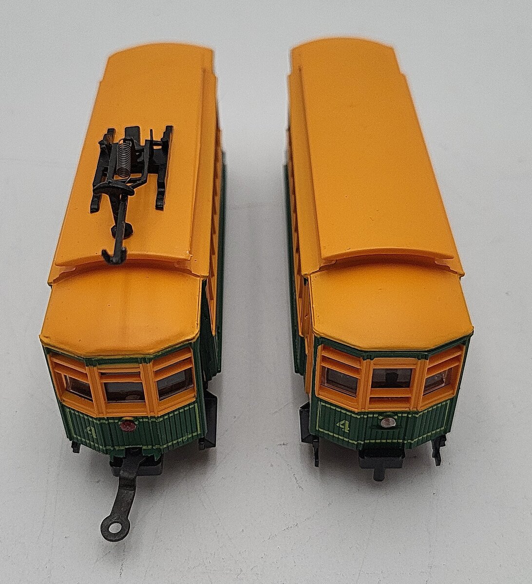 Mehano M9380 HO Scale Philadelphia Transit Trolley Cars #4 LN/Box