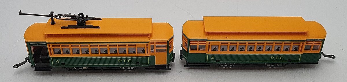 Mehano M9380 HO Scale Philadelphia Transit Trolley Cars #4 LN/Box