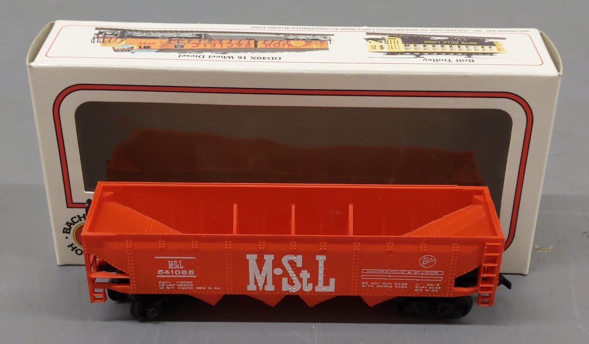 Bachmann 541085 HO Scale Minneapolis & St Louis Hopper Car #541085 EX/Box