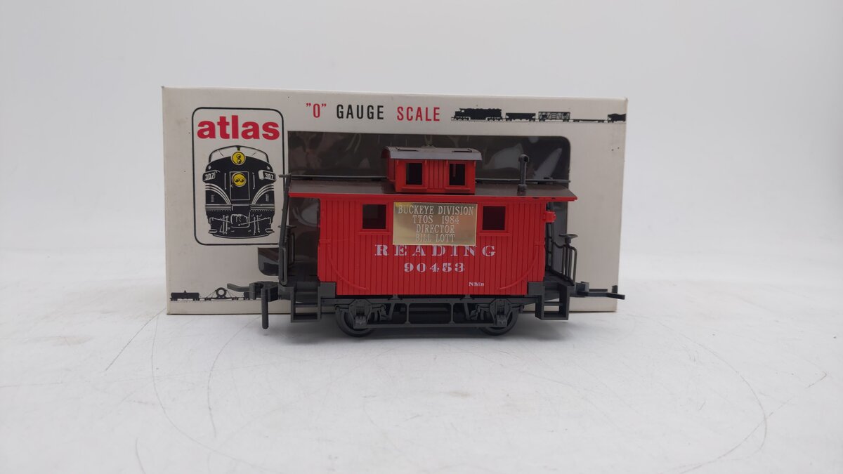 Atlas 6253 O Gauge Reading Custom Caboose #90453 EX/Box