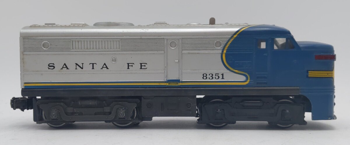 Lionel 6-8351 Santa Fe Blue & Silver Powered Alco A Unit EX