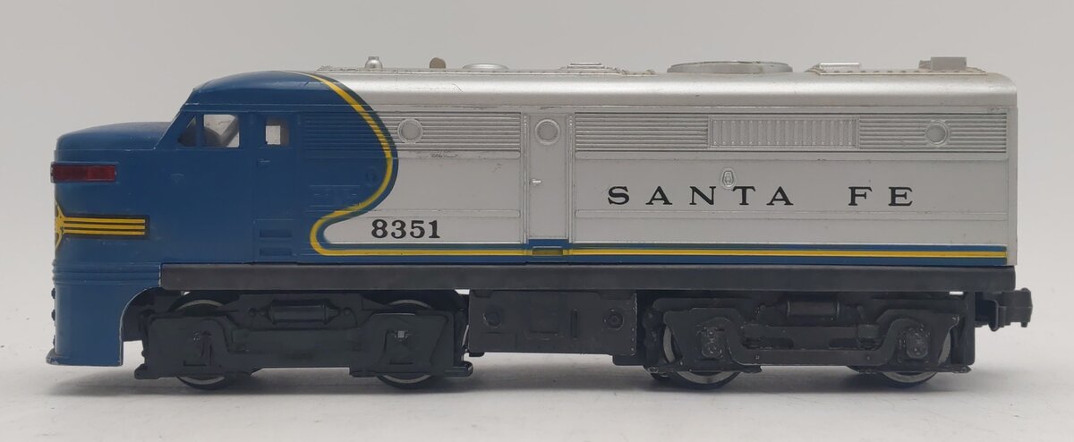 Lionel 6-8351 Santa Fe Blue & Silver Powered Alco A Unit EX