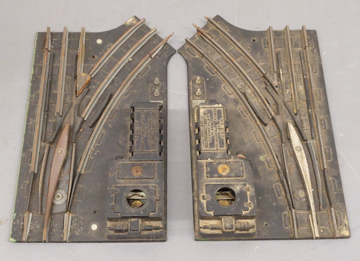 Lionel 1122 Vintage O-27 Remote Control Switches (Pair of 2)/Box