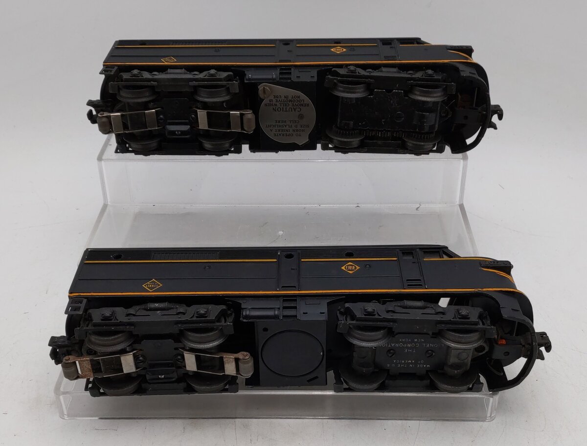 Lionel 2032 Vintage O Erie Alco AA Diesel Locomotive Set EX