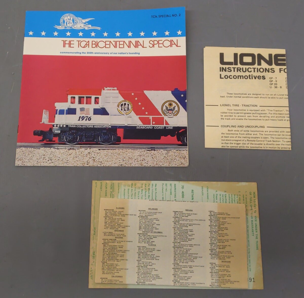 Lionel 6-1976 O Gauge TCA Bicentennial Train Set NIB