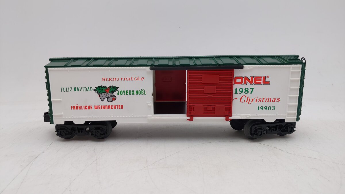 Lionel 6-19903 O Gauge Lionel Christmas Boxcar #1987 EX/Box