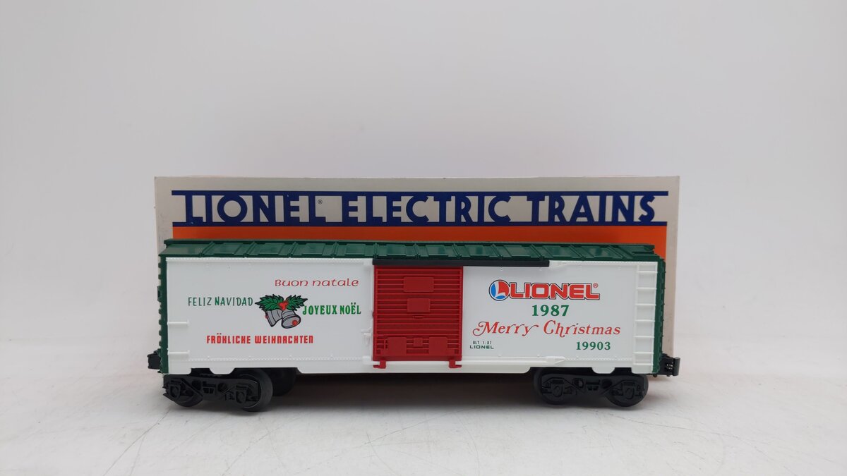 Lionel 6-19903 O Gauge Lionel Christmas Boxcar #1987 EX/Box