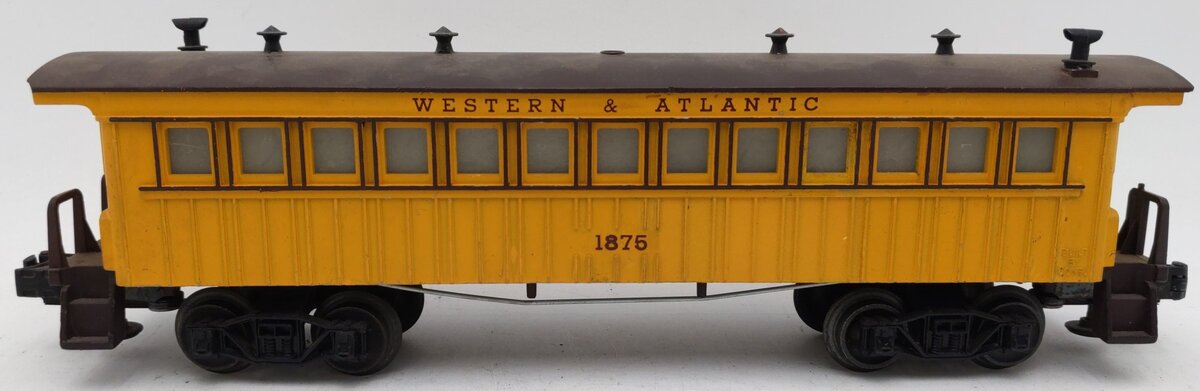 Lionel 1875 Vintage O Gauge Postwar Western & Atlantic Coach Car VG