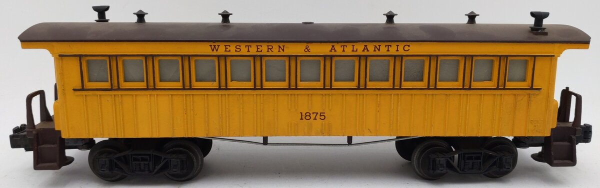 Lionel 1875 Vintage O Gauge Postwar Western & Atlantic Coach Car VG